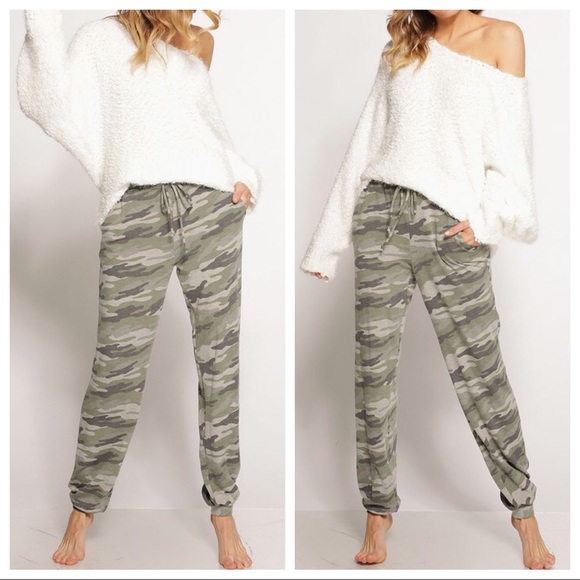 1 LEFT‼️5🌟Loungin’ Camo Joggers-Olive - Picture 5 of 7